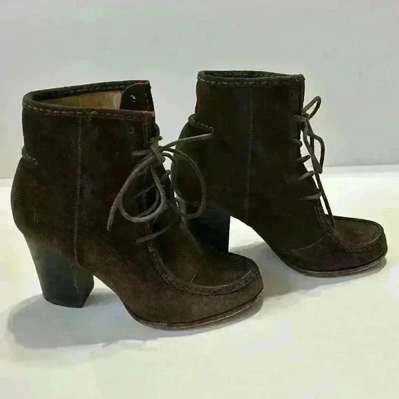 Frye Parker Moc Short Lace Up Bootie - Picture 2 of 8